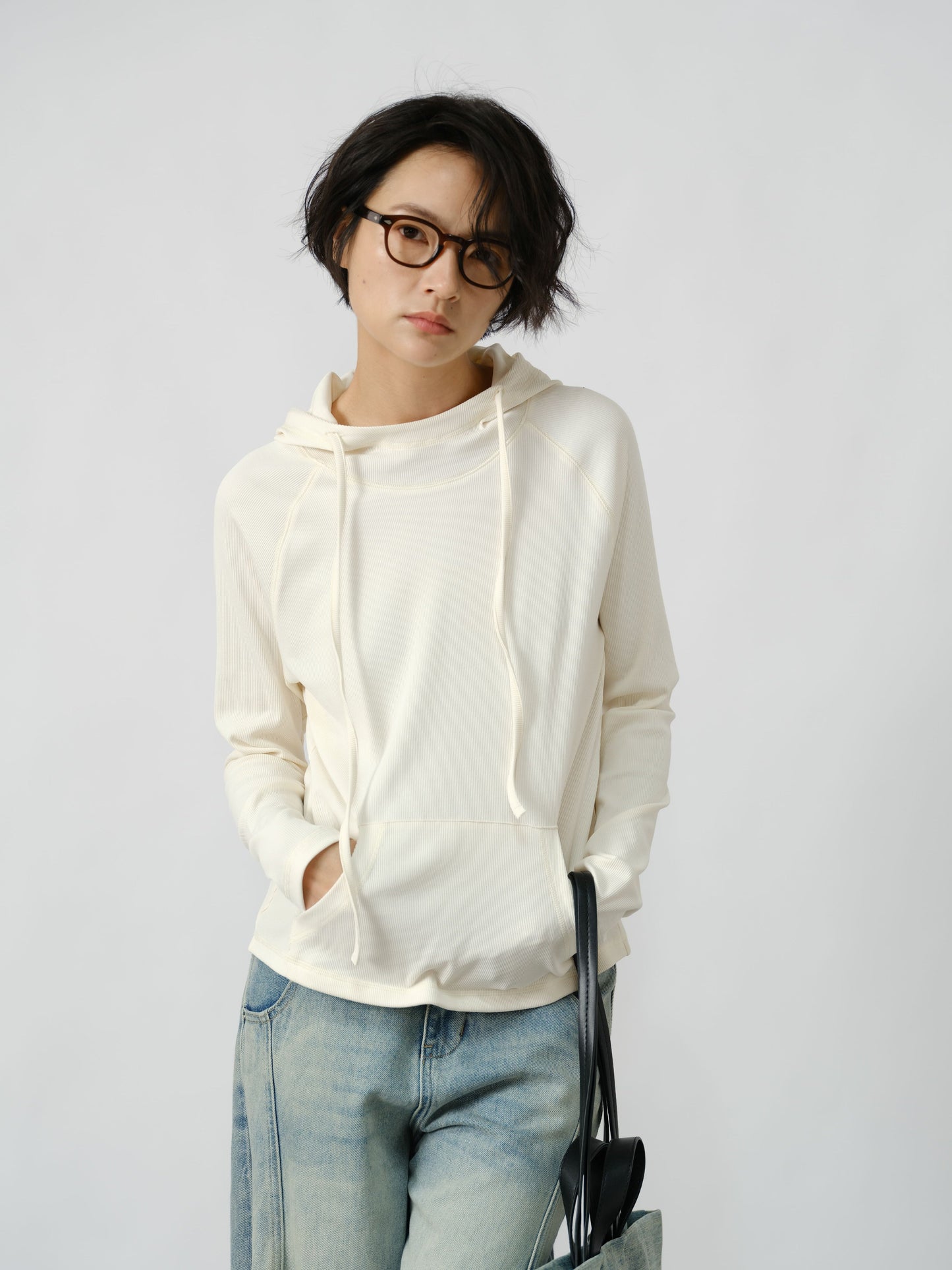 SoftEdge Ribbed Hoodie