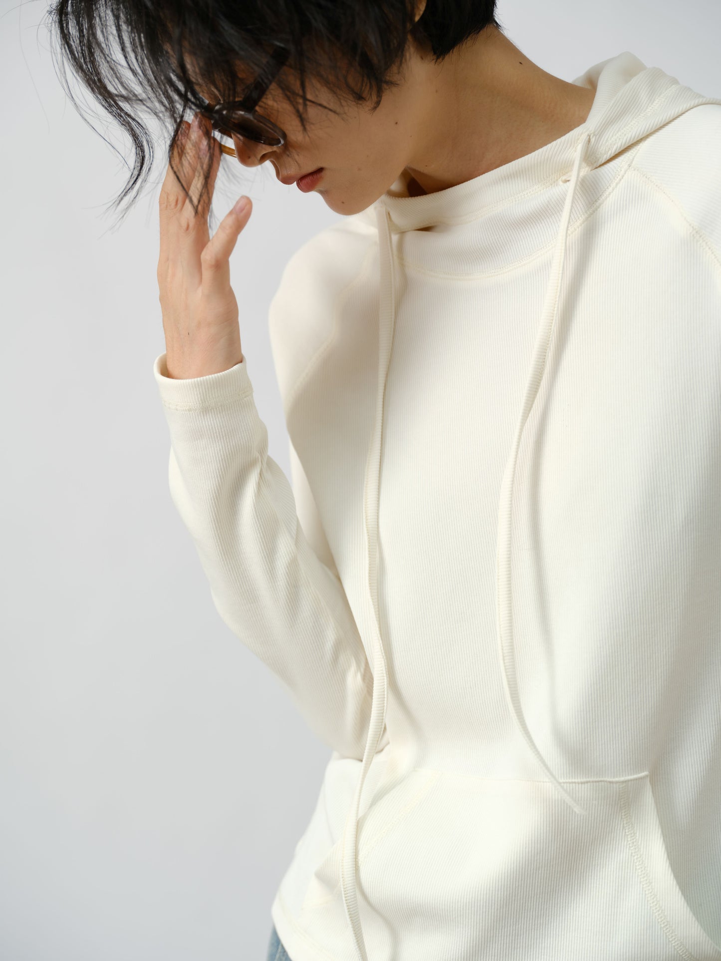 SoftEdge Ribbed Hoodie