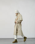 Wrinkle Texture Trench Coat