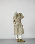 Wrinkle Texture Trench Coat