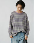 Vivid Stripe Long Tee
