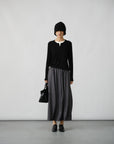 Luxe Bloom Wool Skirt