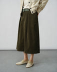 Corduroy A-Line Skirt