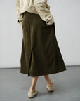 Corduroy A-Line Skirt