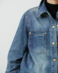 Relaxed Vintage Denim Shacket