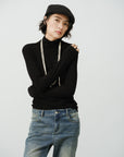 Soft Turtleneck Knit Top