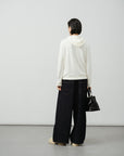 Full Elastic Waist Wide-Leg Jeans