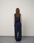 Wide-Leg Stretch Jeans