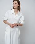 Short-Sleeve Collared Dress