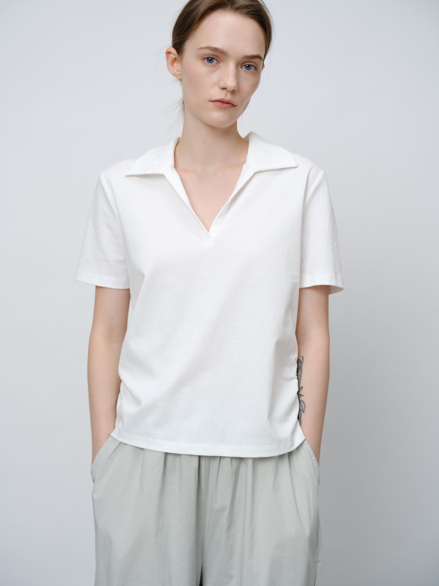 Short-Sleeve Collared T-Shirt