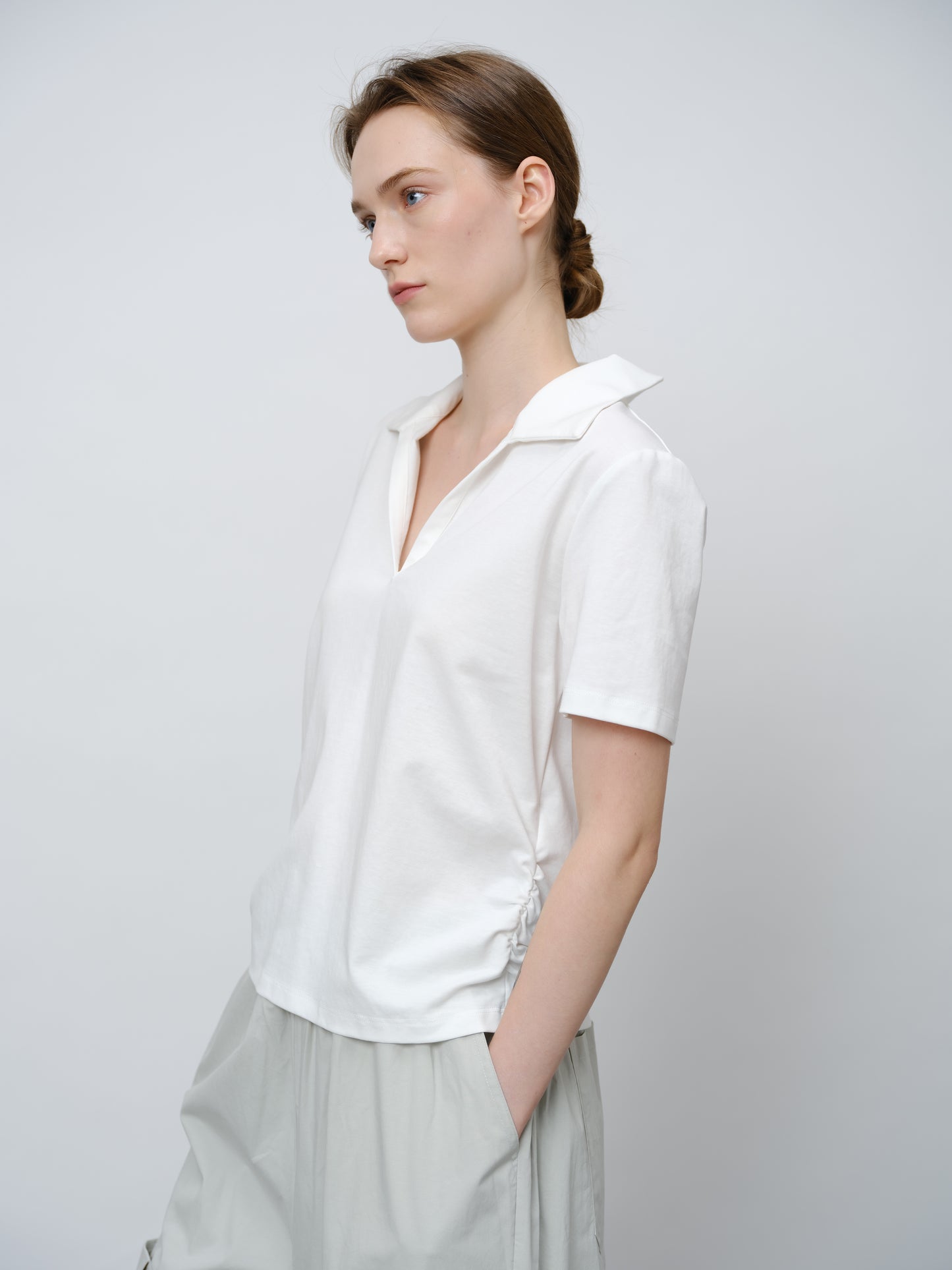 Short-Sleeve Collared T-Shirt