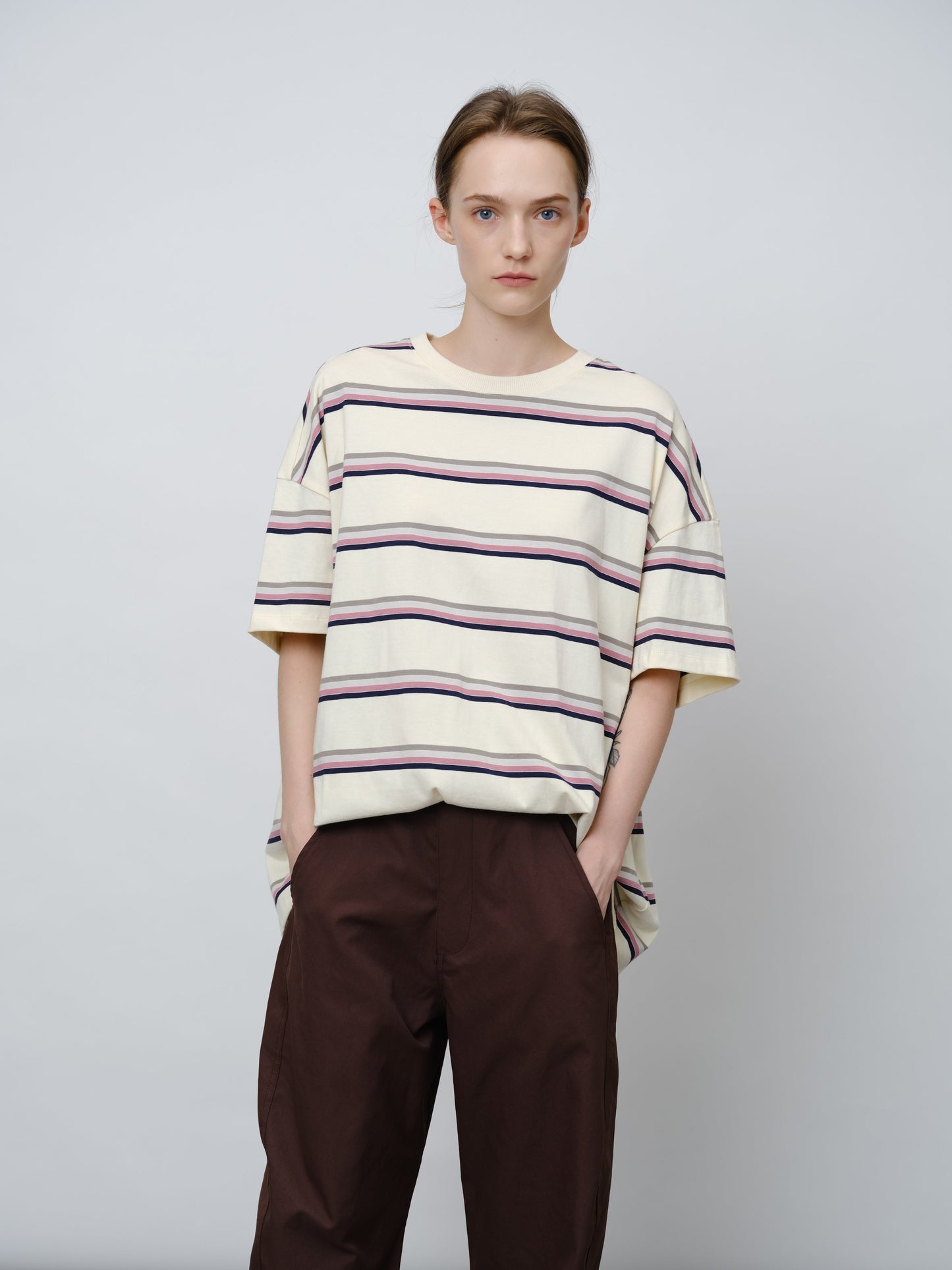 Striped Colorblock T-Shirt