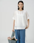 Jacquard Shine Relaxed Shirt