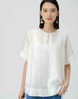Jacquard Shine Relaxed Shirt