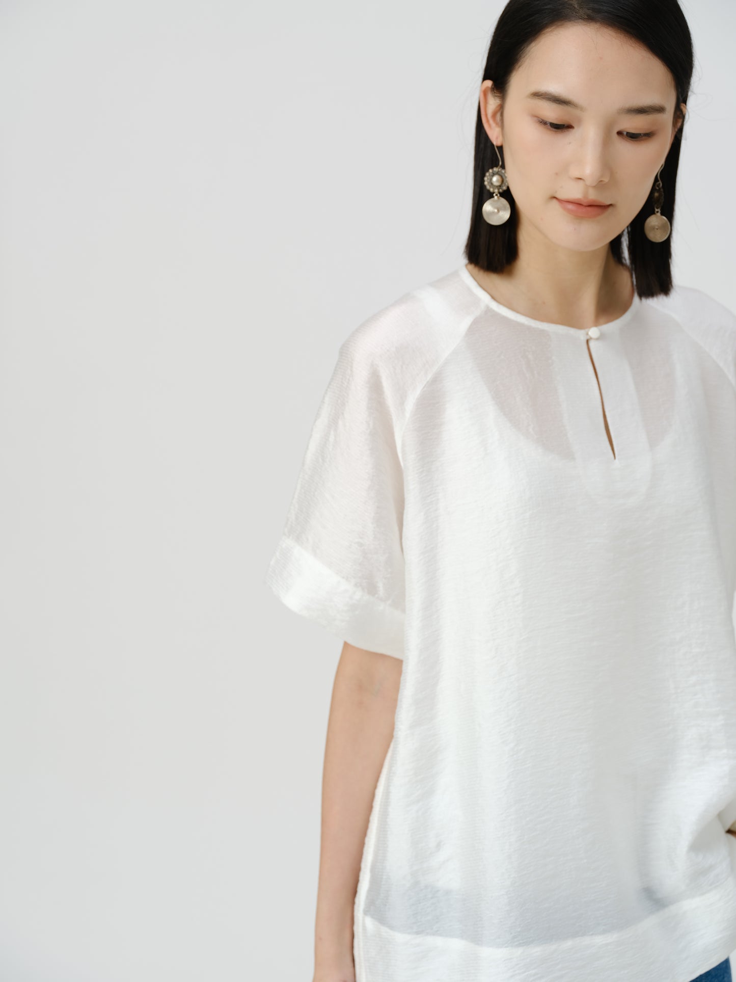 Jacquard Shine Relaxed Shirt