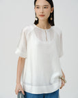 Jacquard Shine Relaxed Shirt