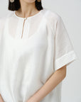 Jacquard Shine Relaxed Shirt