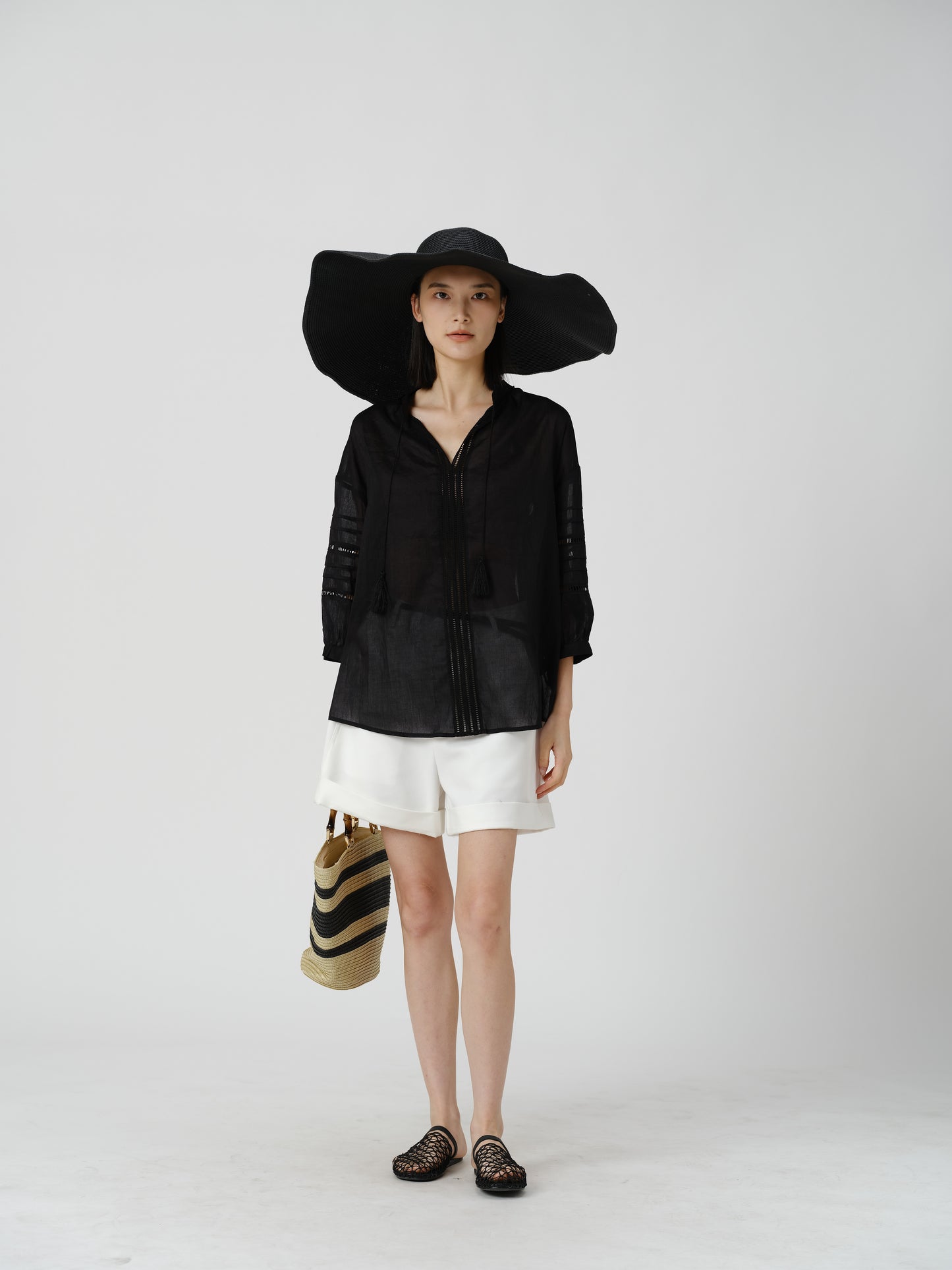 Boho Lace Linen Blouse