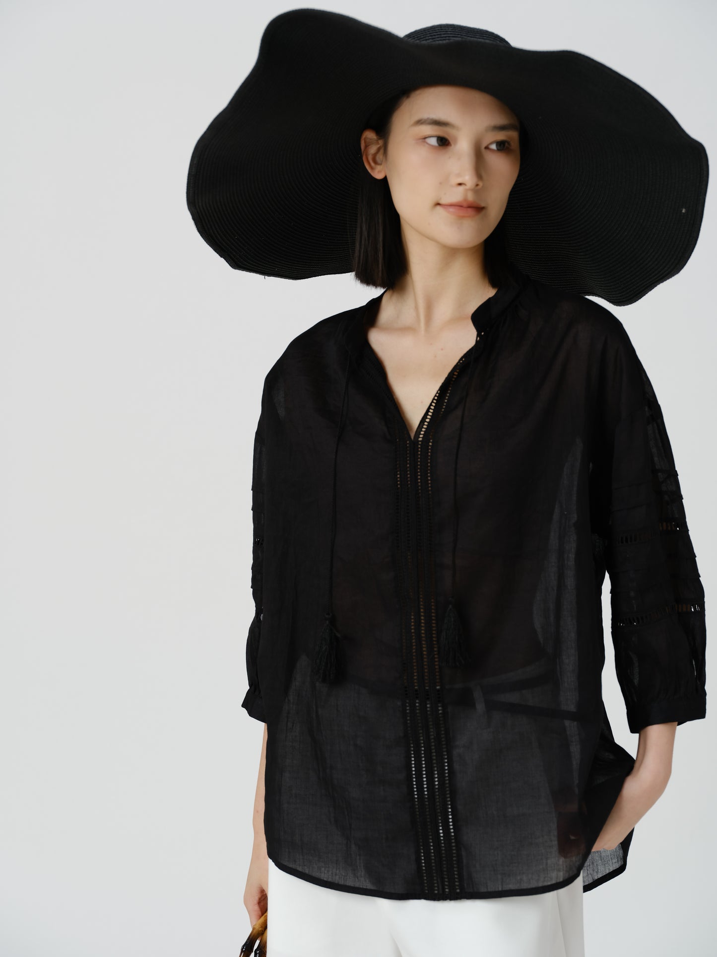 Boho Lace Linen Blouse