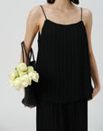 Elegant Pleated Tank Top