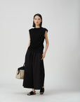Wide-Leg Culotte Pants