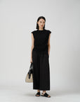 Wide-Leg Culotte Pants