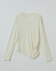 LuxeDrape Pleated Top
