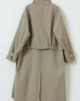 Wrinkle Texture Trench Coat