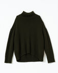 Relaxed Turtleneck Knit Sweater