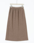 Relaxed Knit A-Line Skirt