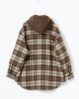 Plaid Hooded Shacket