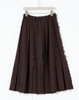 Raw-Edge Herringbone Skirt