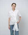 Asymmetry Wrap Shirt - UNIQUE ATTRACTION