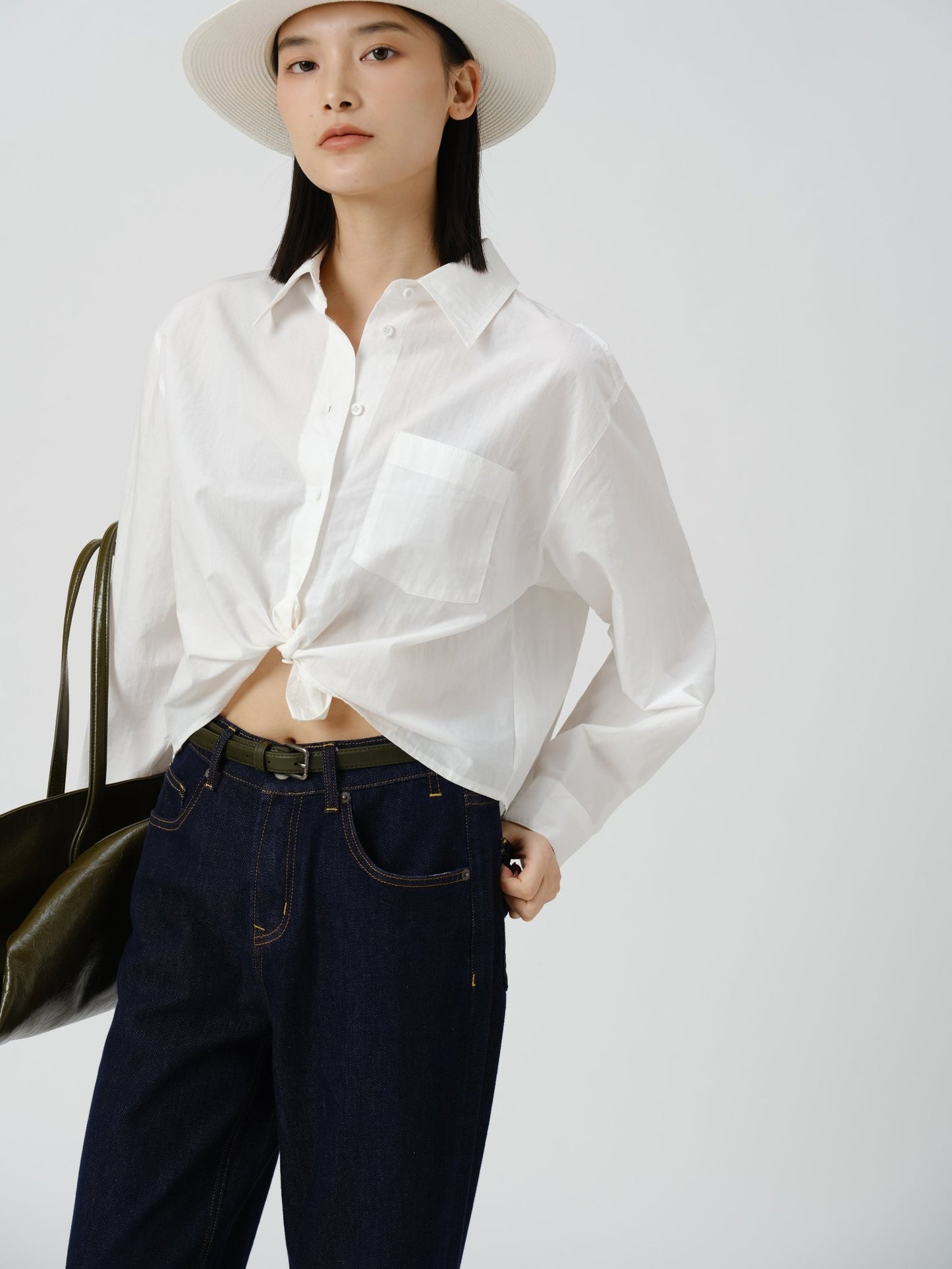 Crisp Drape Boxy Shirt - UNIQUE ATTRACTION