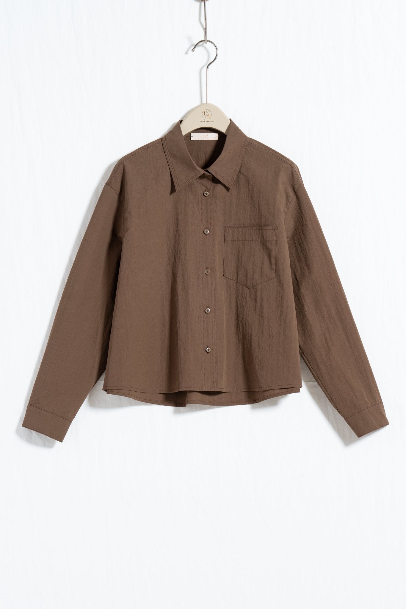 Crisp Drape Boxy Shirt - UNIQUE ATTRACTION