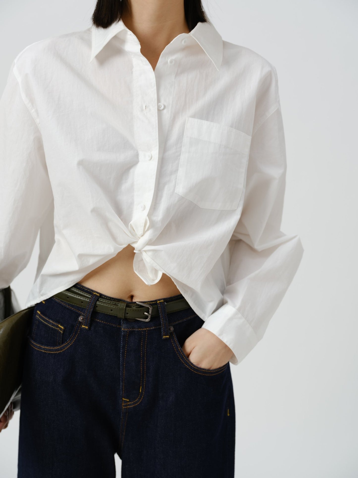 Crisp Drape Boxy Shirt - UNIQUE ATTRACTION