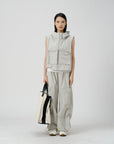 Cropped Utility Vest - UNIQUE ATTRACTION