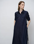 Denim Tie - Waist Dress - UNIQUE ATTRACTION