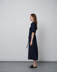 Denim Tie - Waist Dress - UNIQUE ATTRACTION