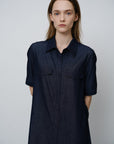 Denim Tie - Waist Dress - UNIQUE ATTRACTION