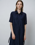 Denim Tie - Waist Dress - UNIQUE ATTRACTION