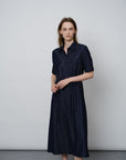 Denim Tie - Waist Dress - UNIQUE ATTRACTION