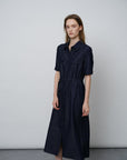 Denim Tie - Waist Dress - UNIQUE ATTRACTION
