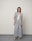 High - Waisted A - Line Skirt - UNIQUE ATTRACTION