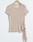 Minimalist Silk Wrap Top - UNIQUE ATTRACTION