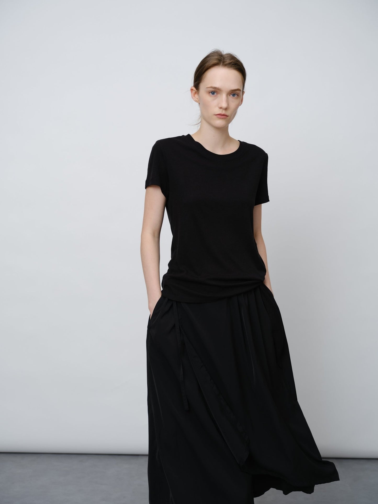 Minimalist Silk Wrap Top - UNIQUE ATTRACTION