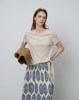 Minimalist Silk Wrap Top - UNIQUE ATTRACTION