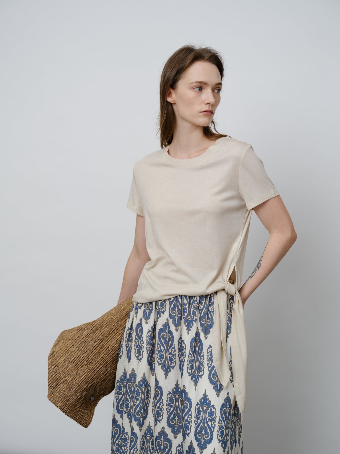 Minimalist Silk Wrap Top - UNIQUE ATTRACTION