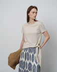 Minimalist Silk Wrap Top - UNIQUE ATTRACTION