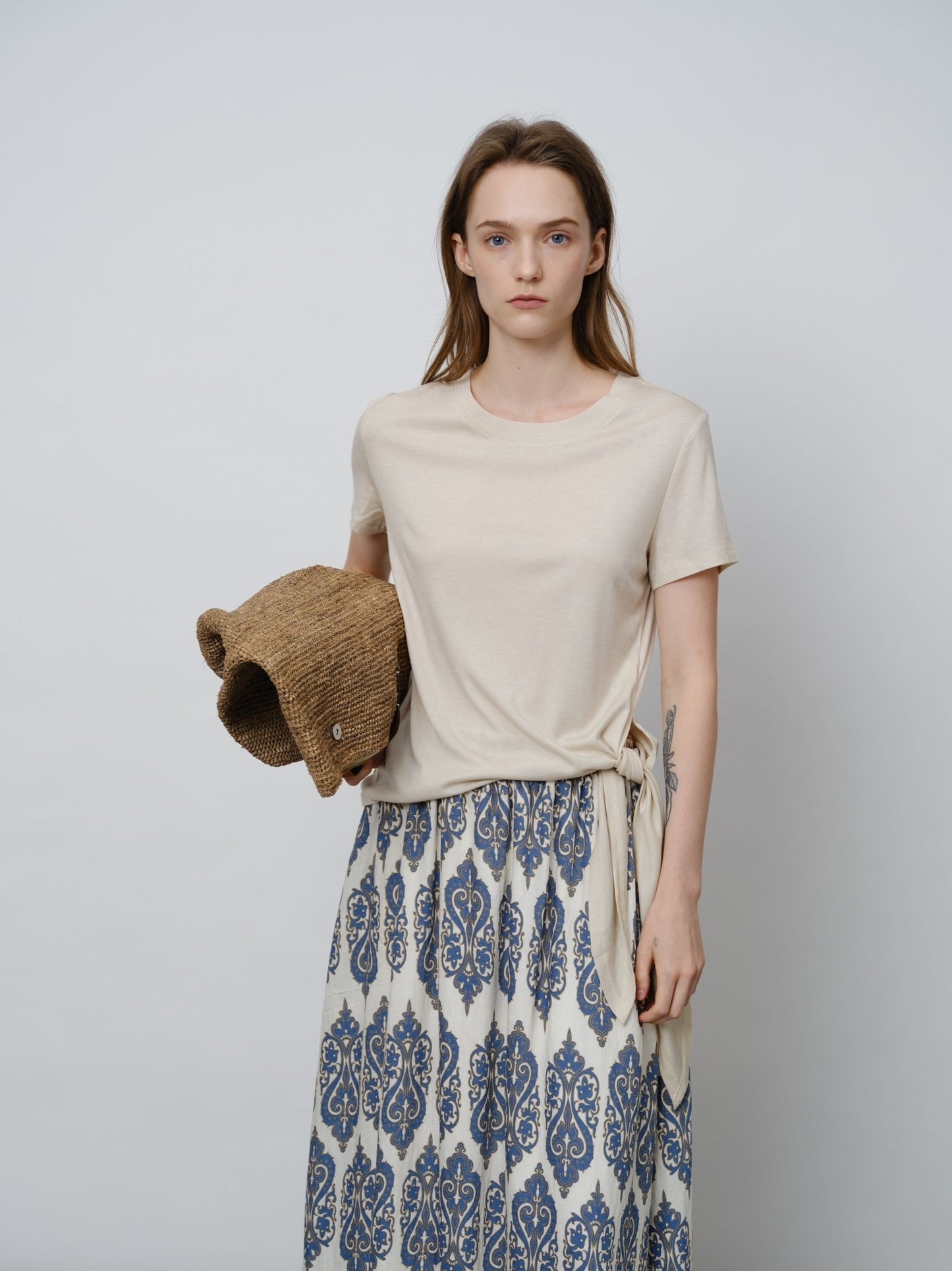 Minimalist Silk Wrap Top - UNIQUE ATTRACTION